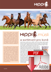 Leták HIPPI A3 + Sortiment krmiv pro koně